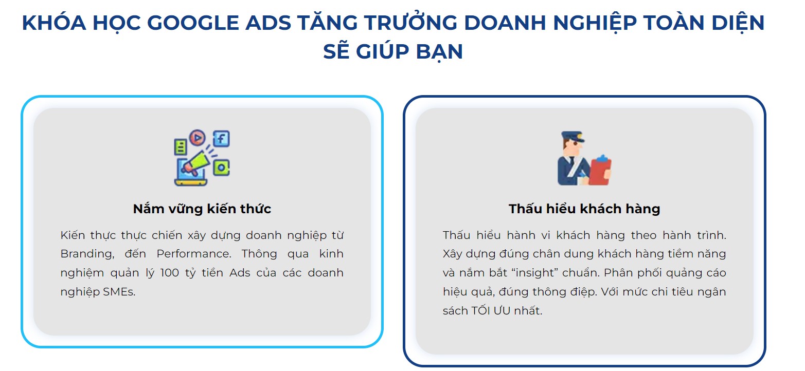 lợi ích của khóa học google ads sago media